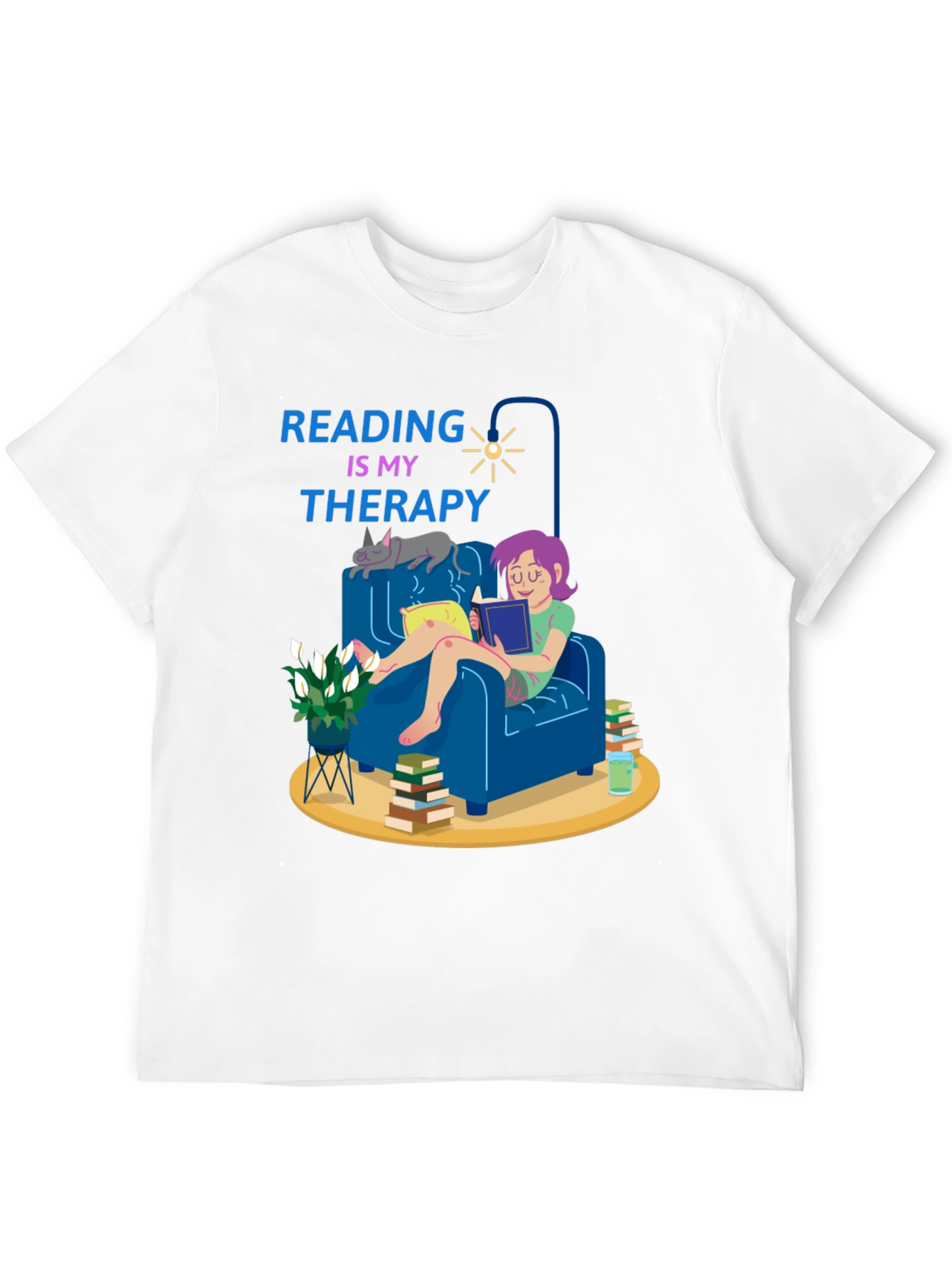 Reading is My Therapy T-Shirt