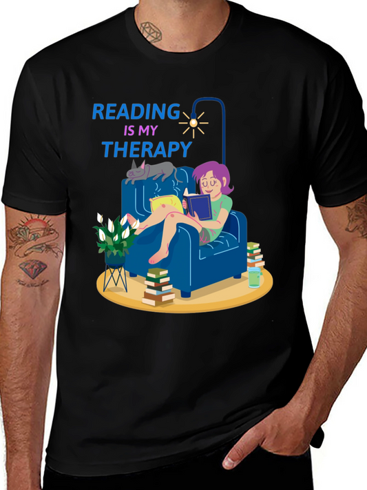Reading is My Therapy T-Shirt
