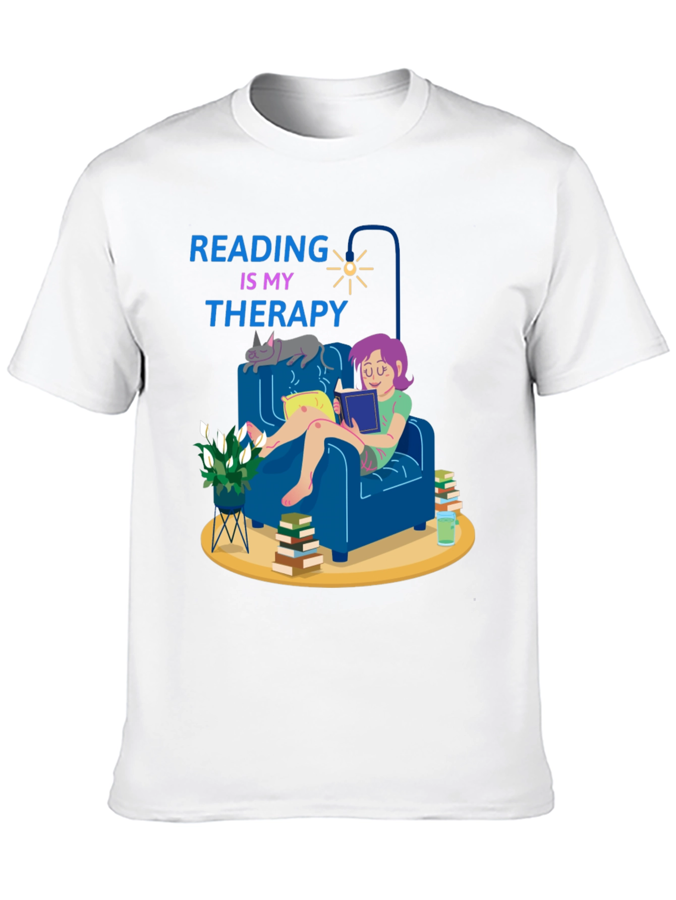 Reading is My Therapy T-Shirt