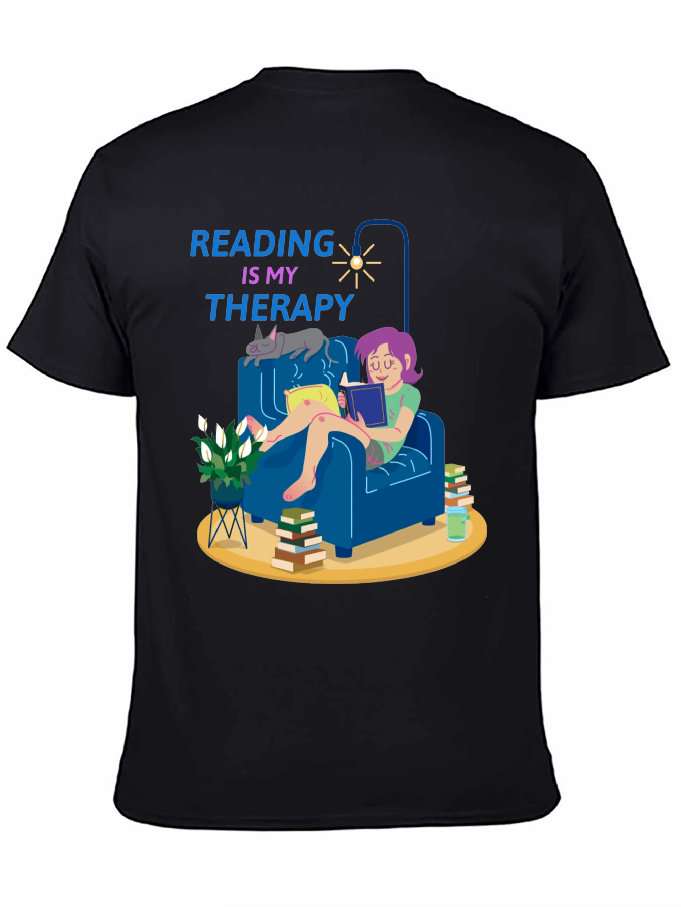 Reading is My Therapy T-Shirt