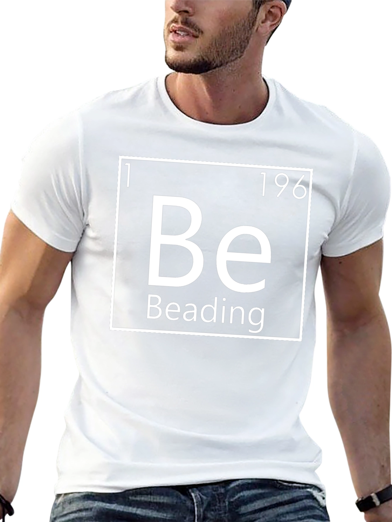 Beading Periodic Table Inspired Graphic T-Shirt