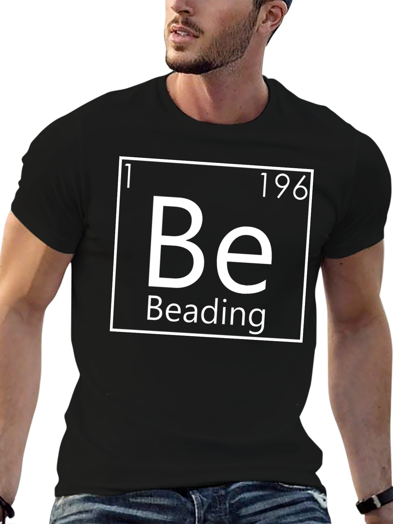 Beading Periodic Table Inspired Graphic T-Shirt