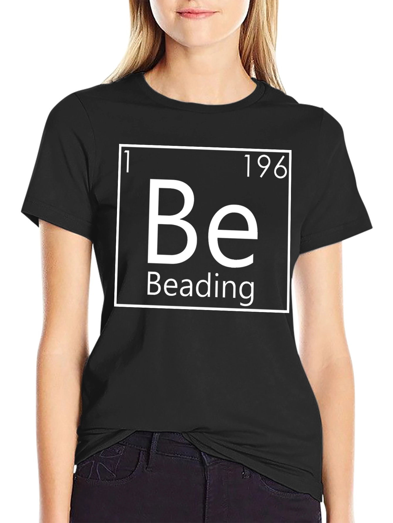 Beading Periodic Table Inspired Graphic T-Shirt
