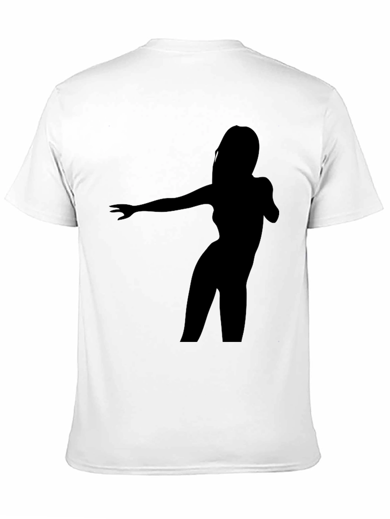 Silhouette Dancer Graphic Tee - Black Cotton Blend