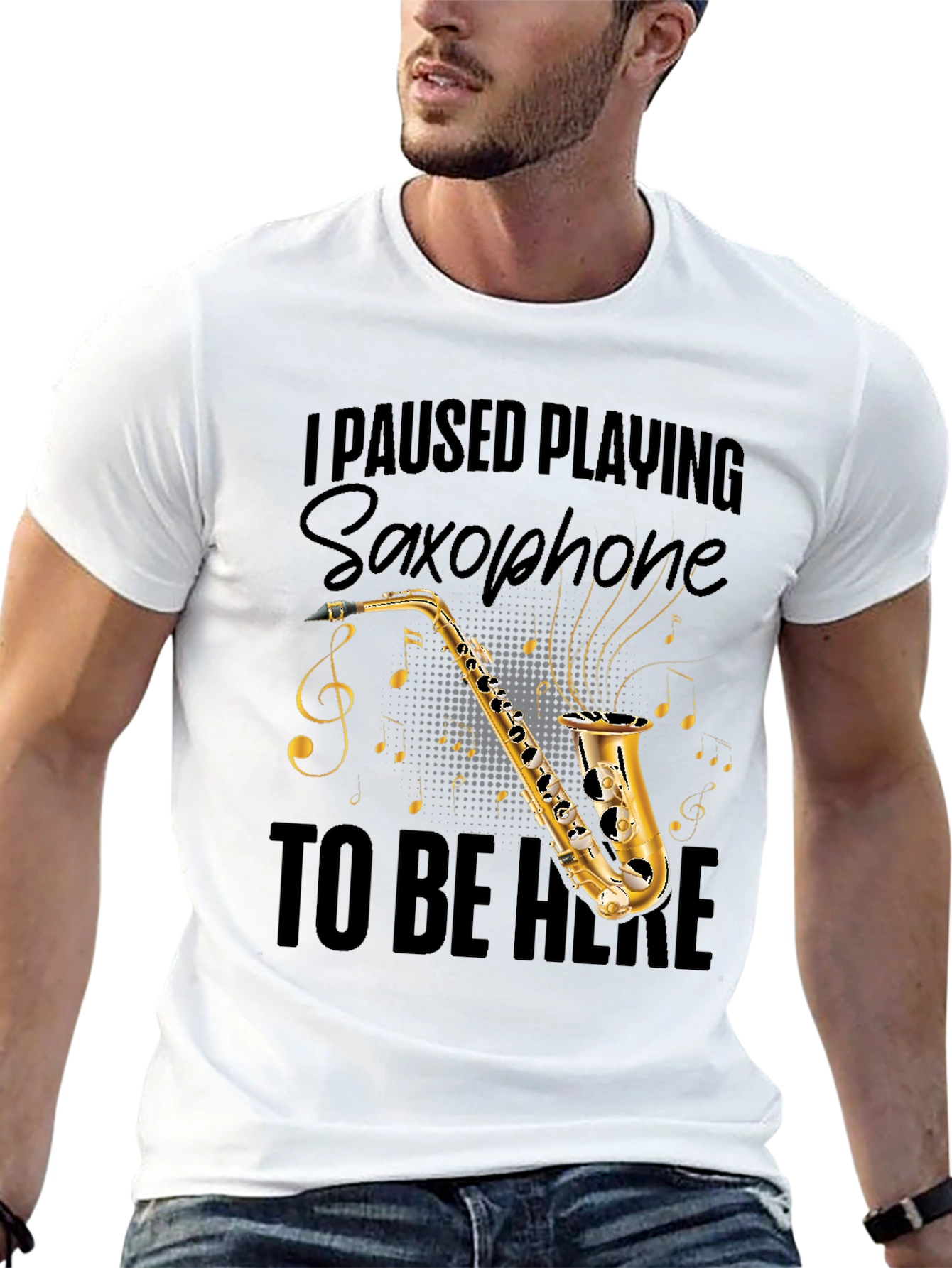 Saxophone Player T-Shirt - Music Lover Tee