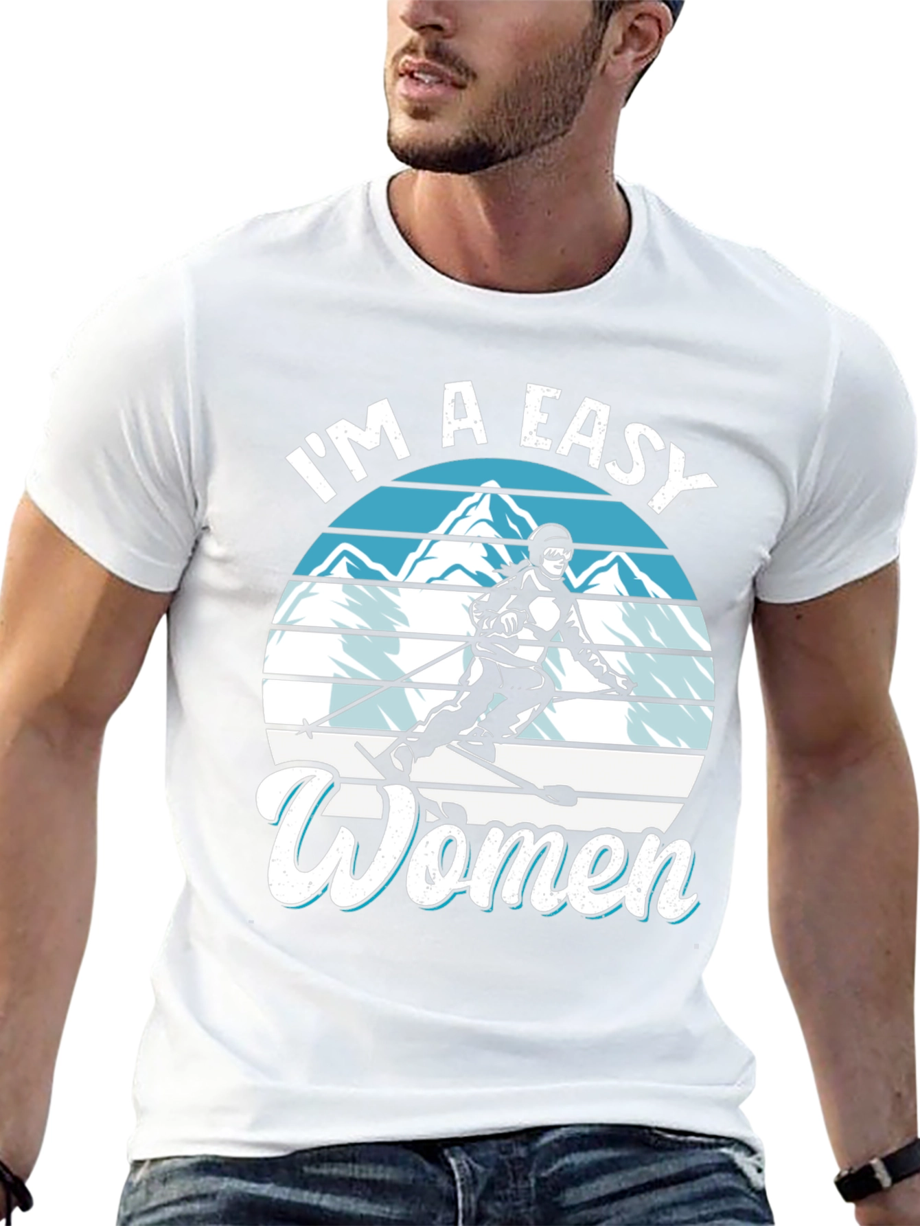 Easy Women Ski Graphic Tee