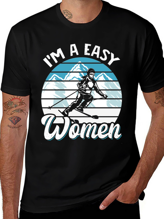 Easy Women Ski Graphic Tee