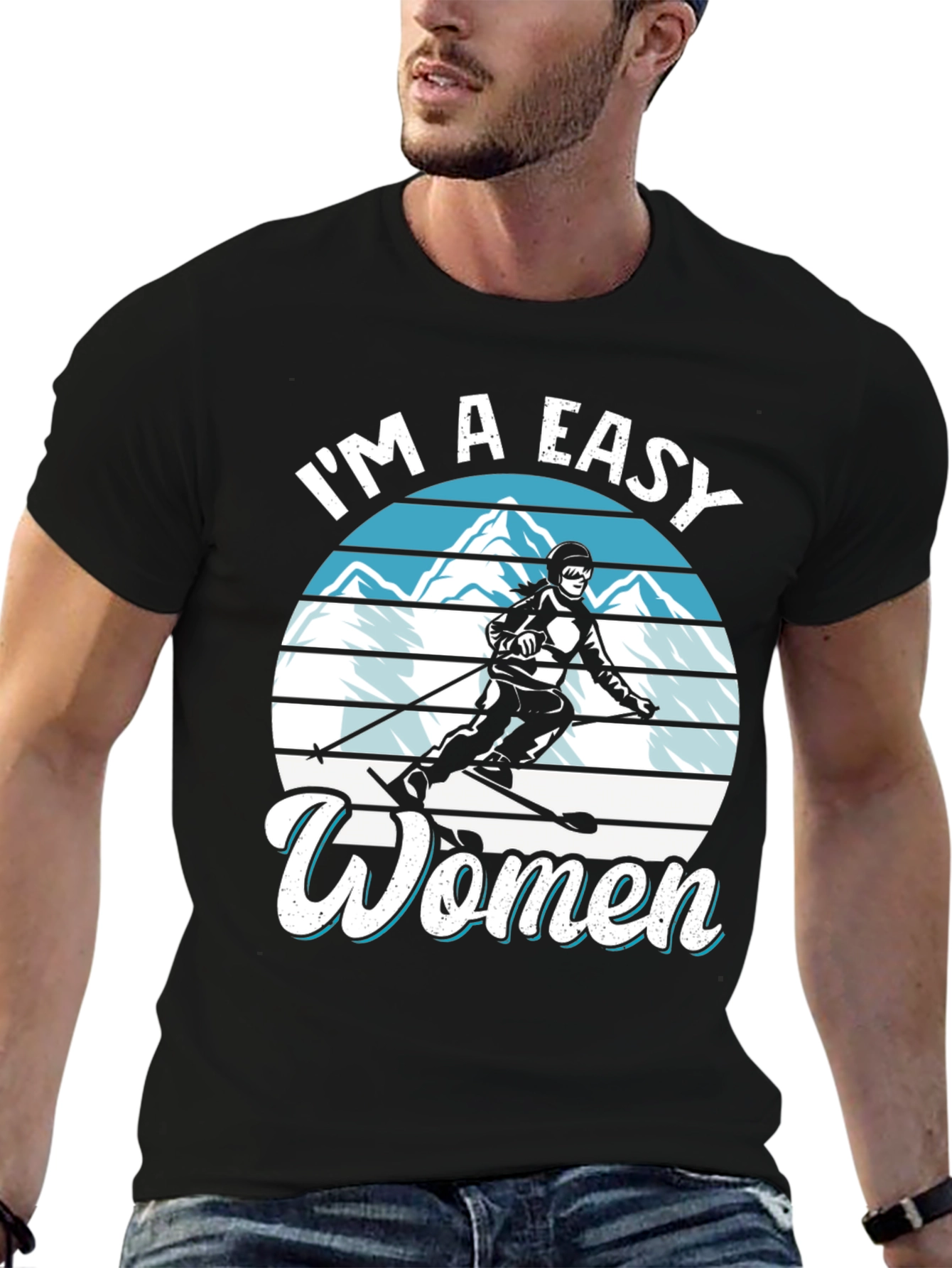 Easy Women Ski Graphic Tee