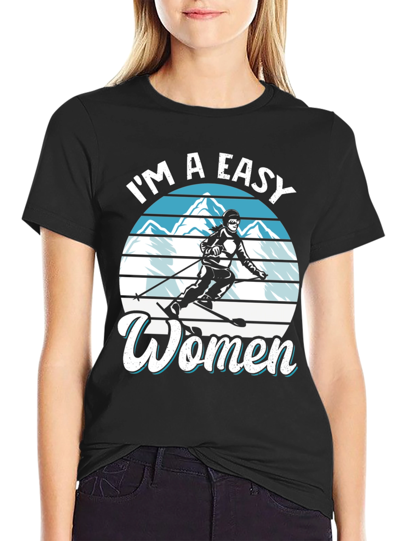 Easy Women Ski Graphic Tee