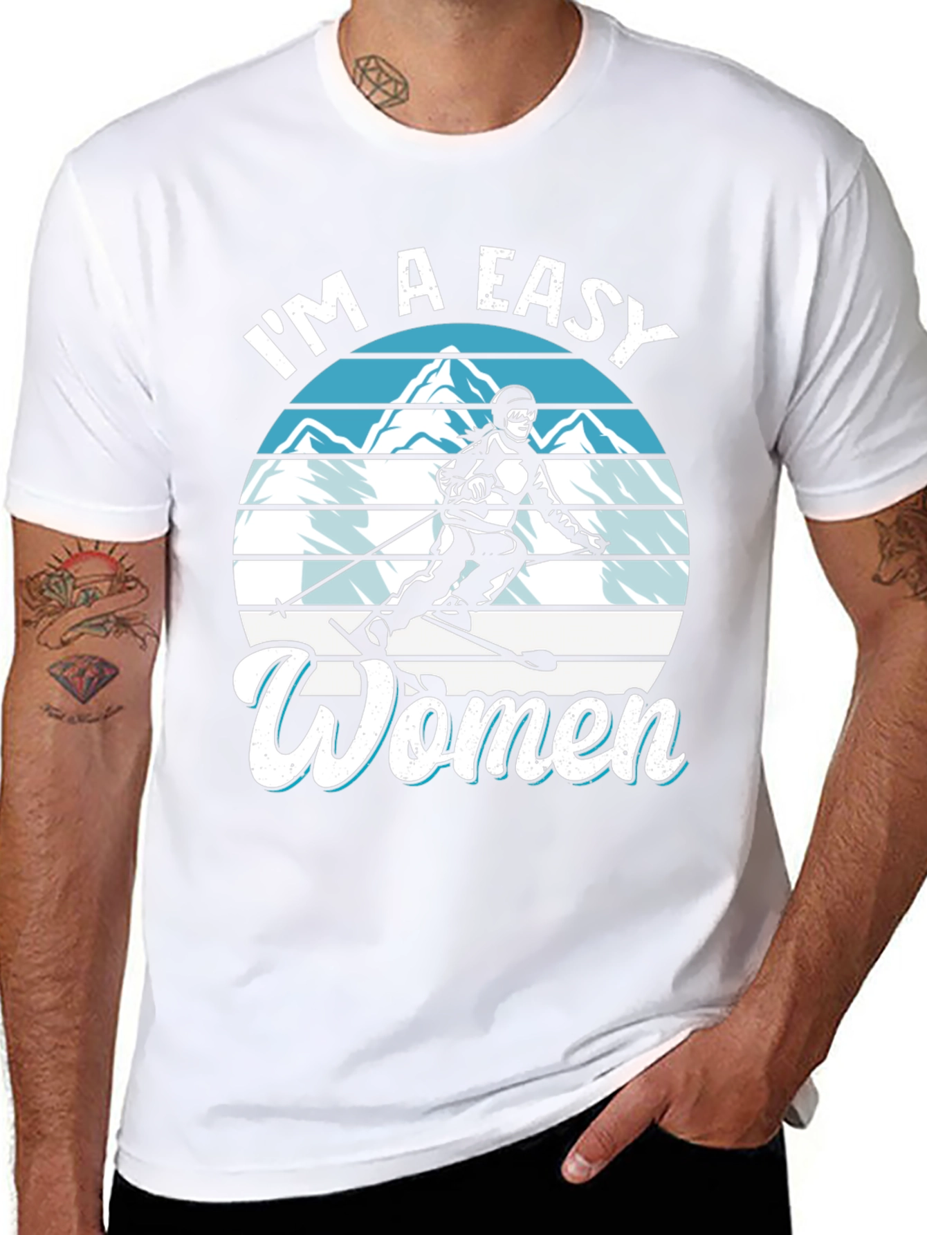 Easy Women Ski Graphic Tee