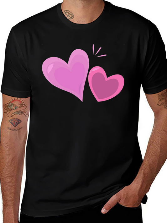 Heart Graphic Black T-Shirt