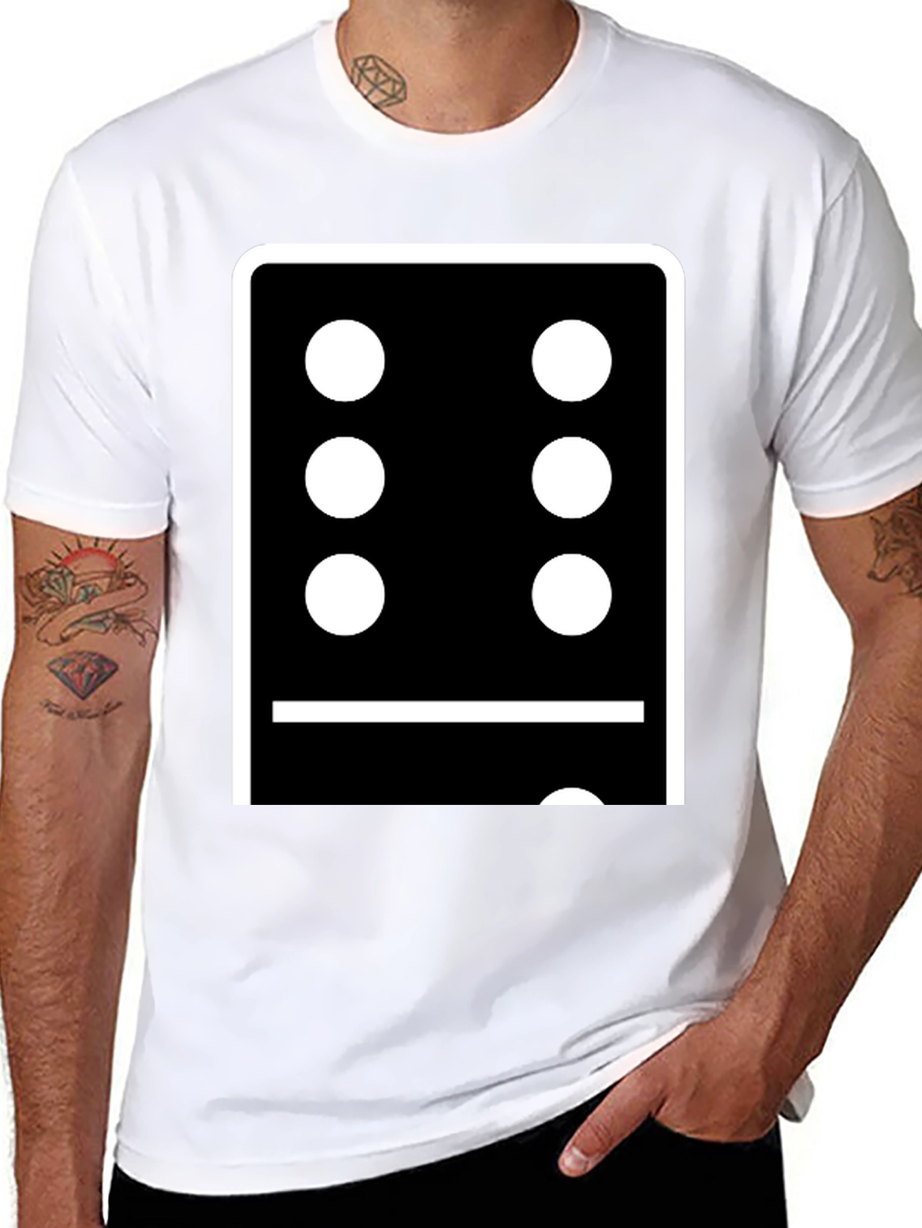 Domino Graphic Tee - Lucky Number Style