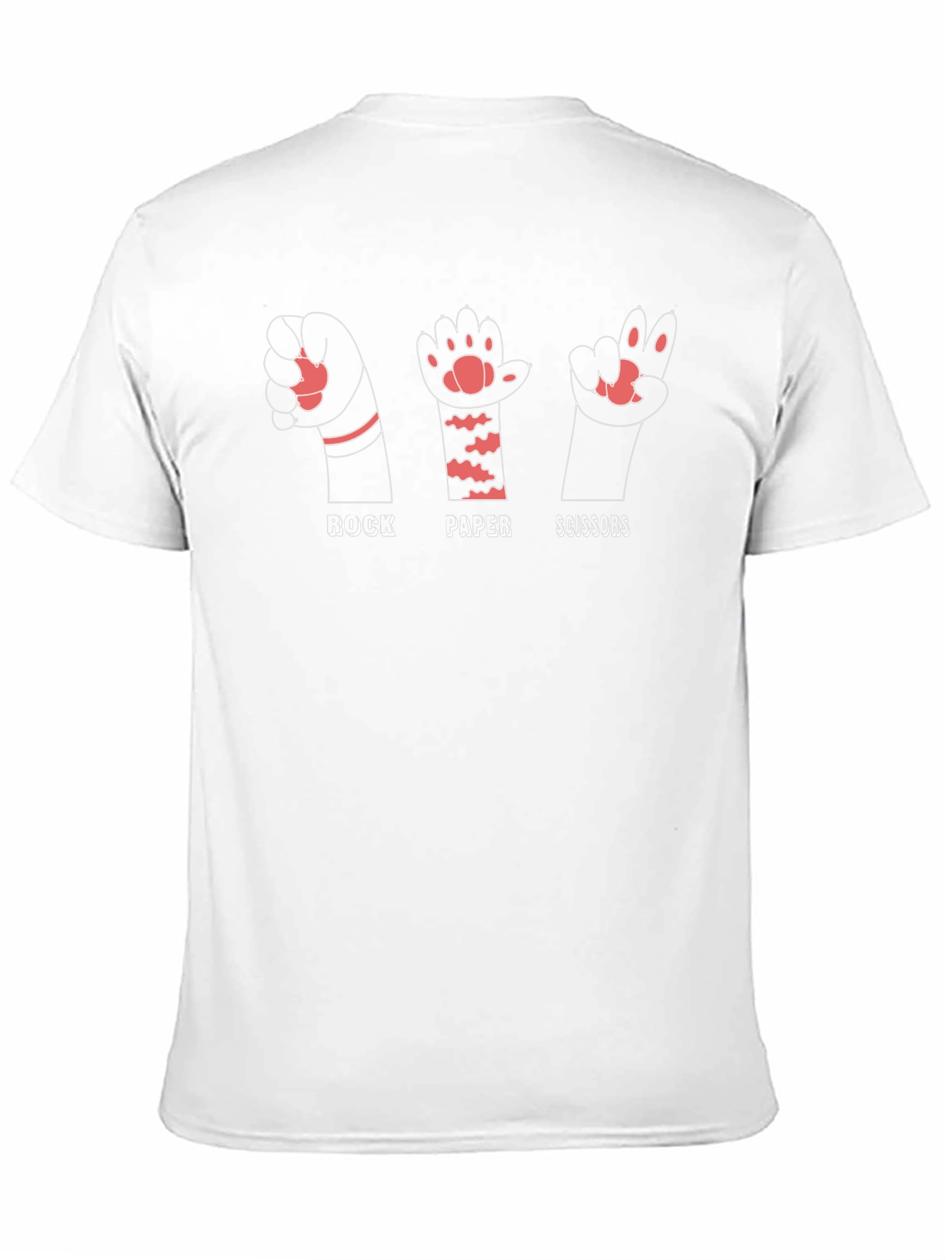 Rock Paper Scissors Cat Paw Graphic Tee