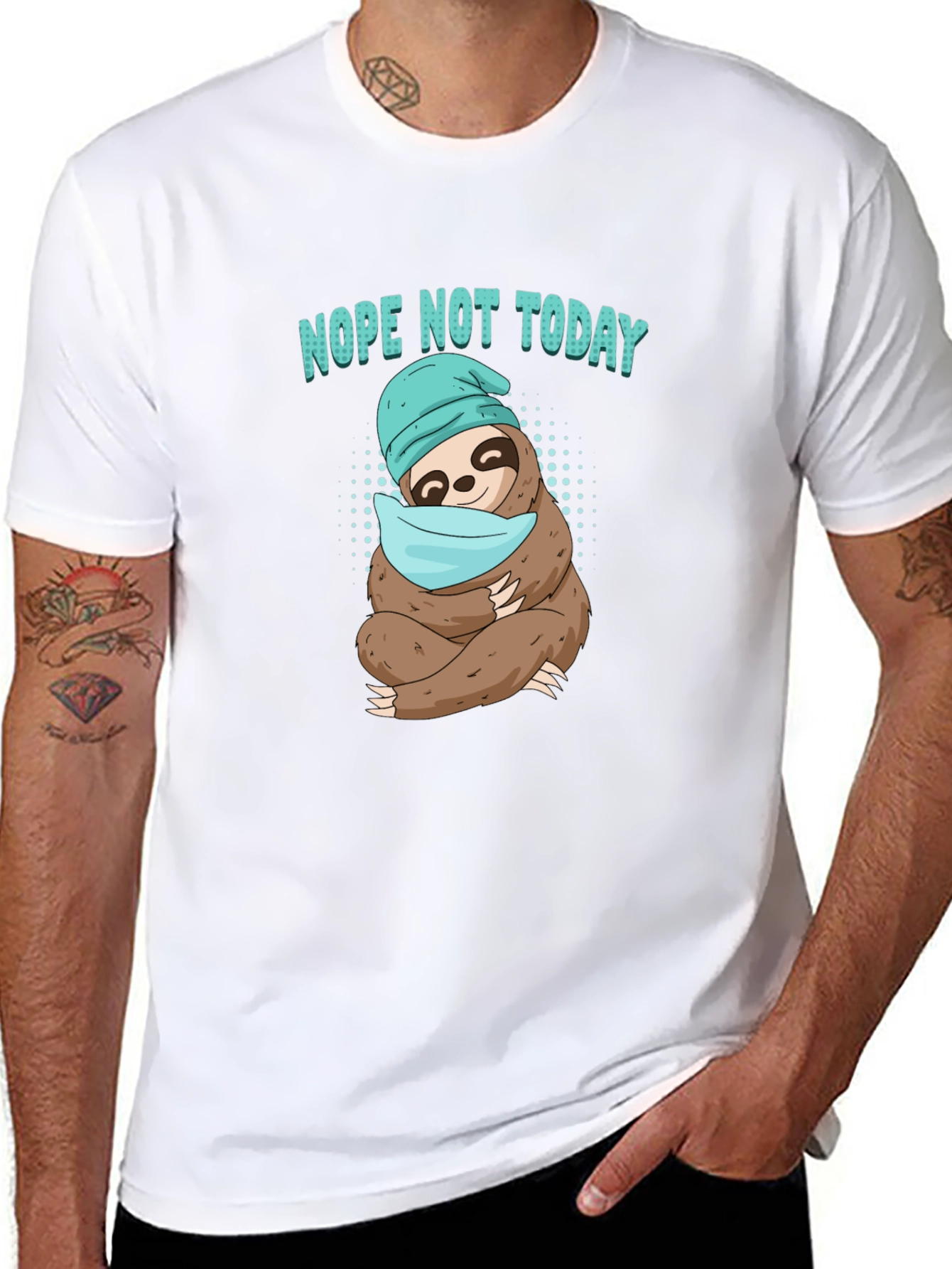 Nope Not Today Sloth T-Shirt