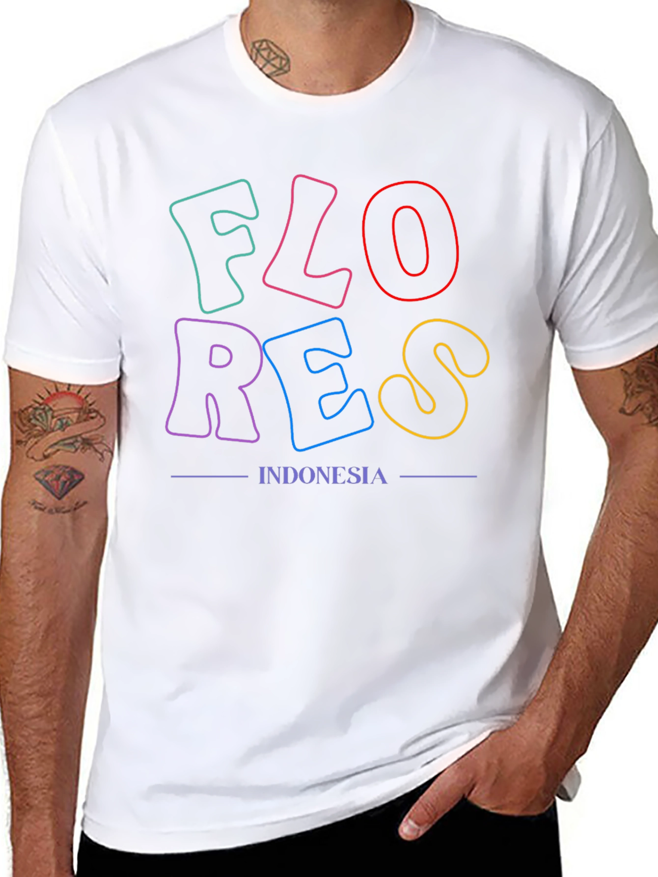 Flores Indonesia Graphic T-Shirt