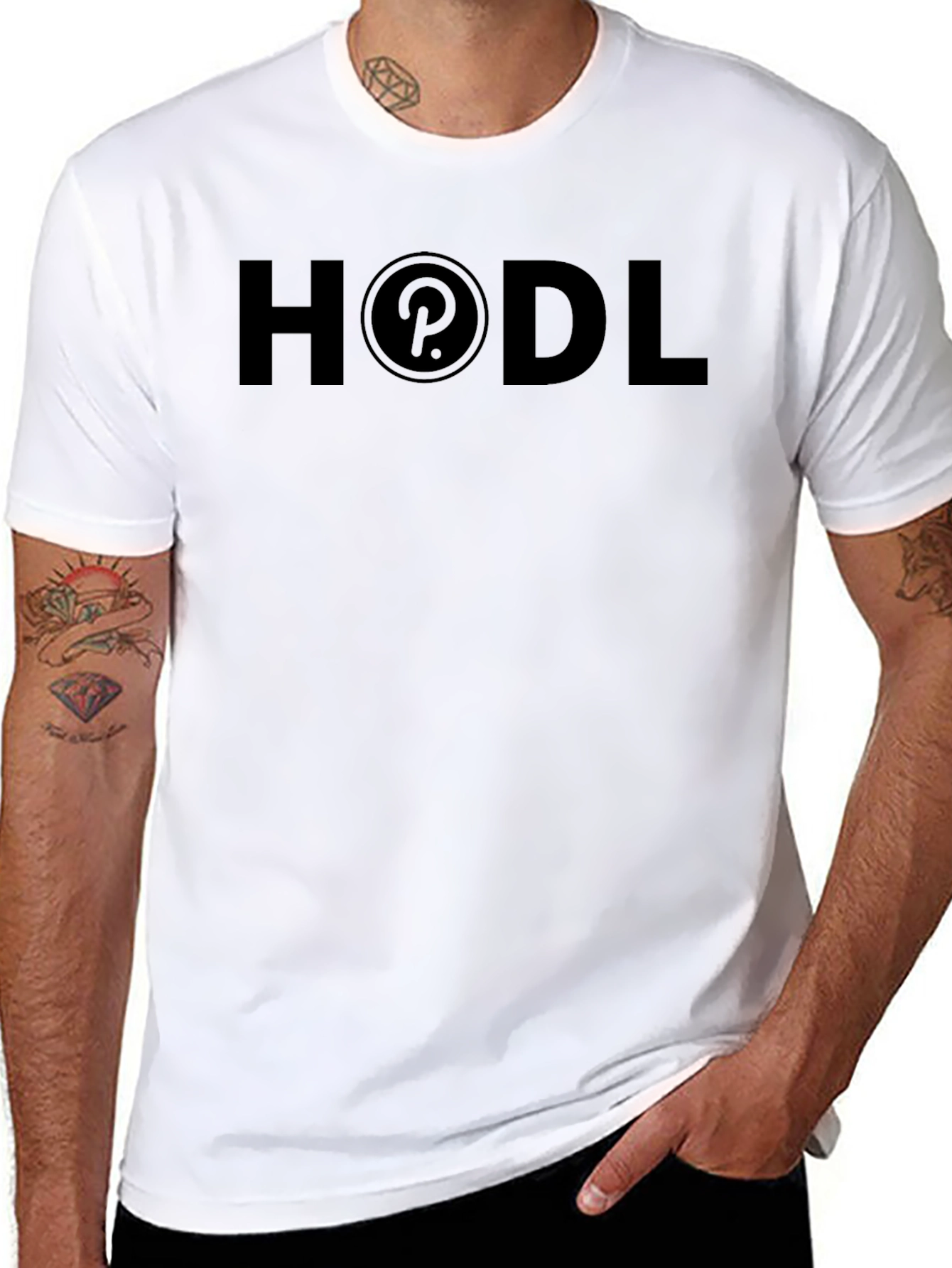 HODL Polkadot Crypto T-Shirt - Black
