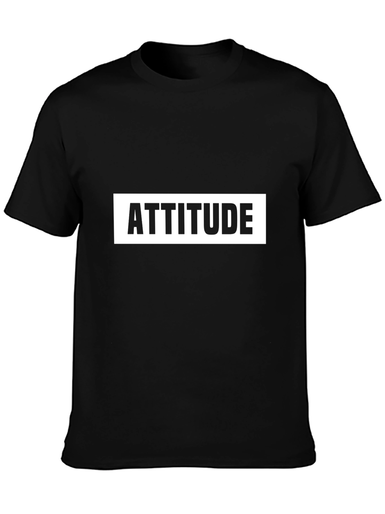 Attitude Black T-Shirt - Bold Graphic Tee
