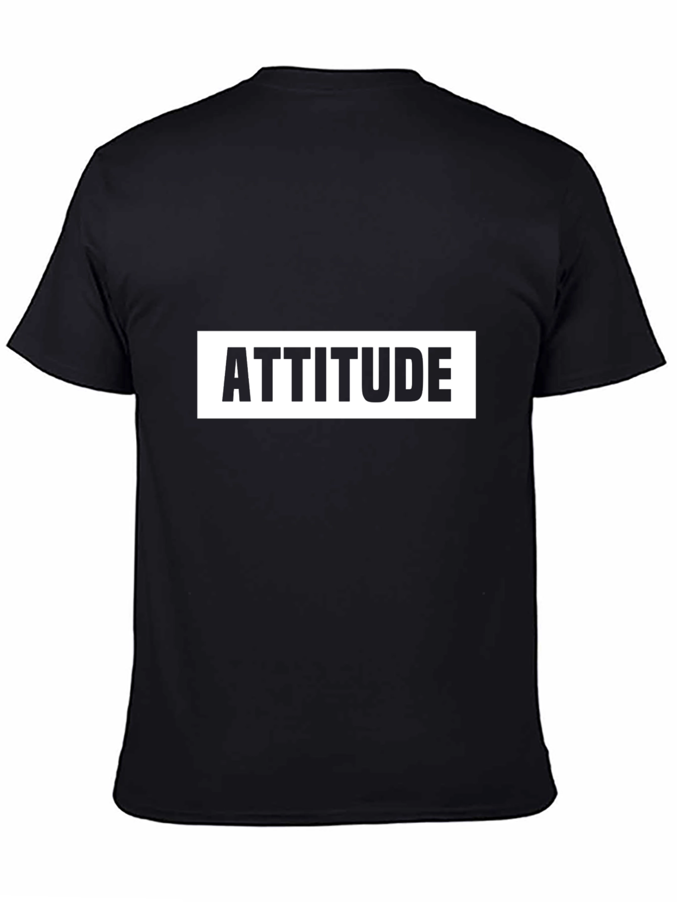 Attitude Black T-Shirt - Bold Graphic Tee