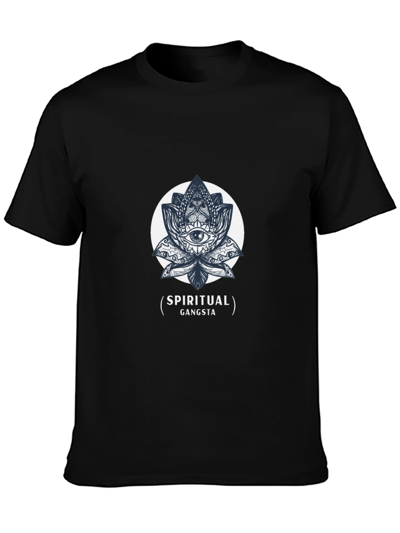 Spiritual Gangsta Graphic Tee - Black Cotton