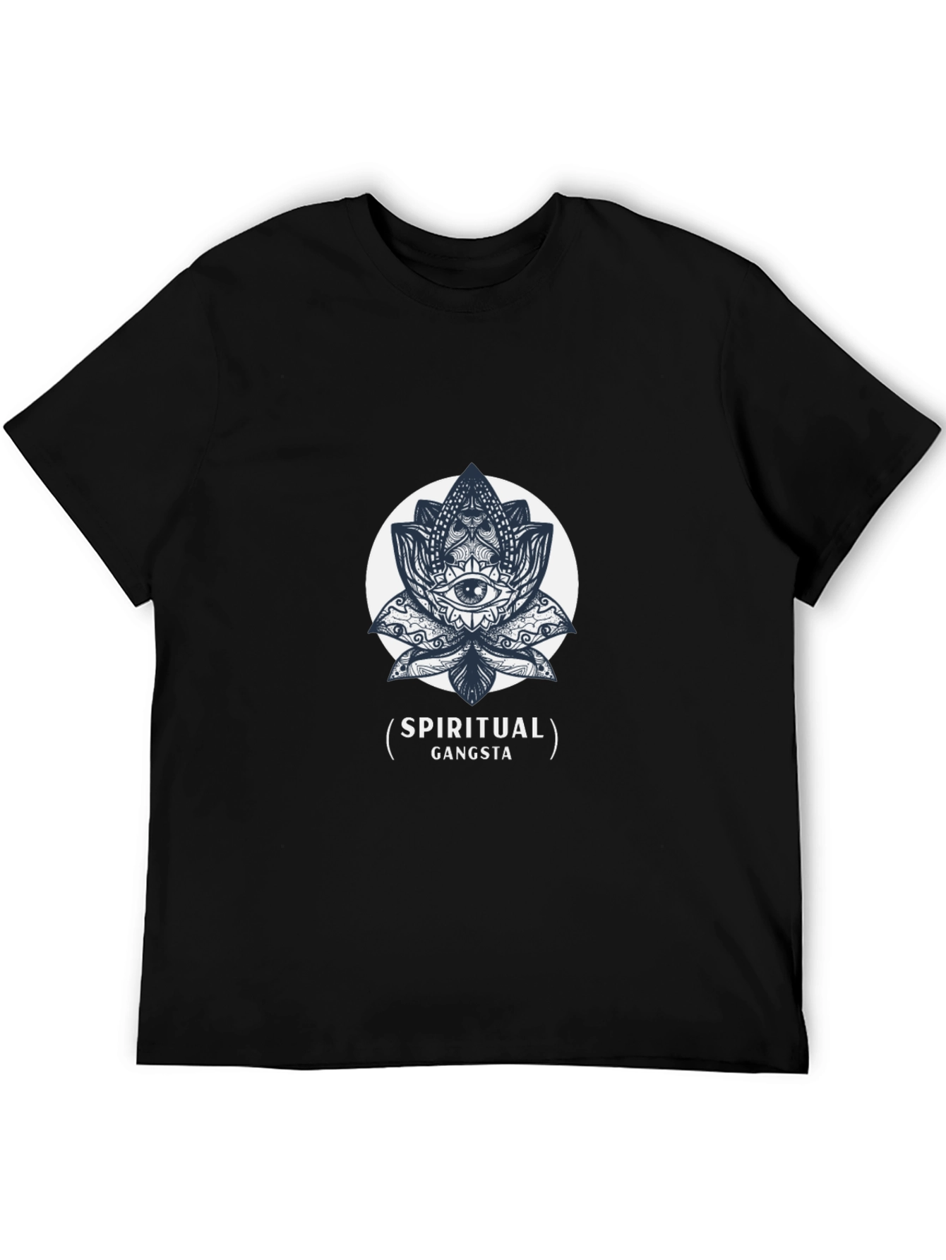 Spiritual Gangsta Graphic Tee - Black Cotton
