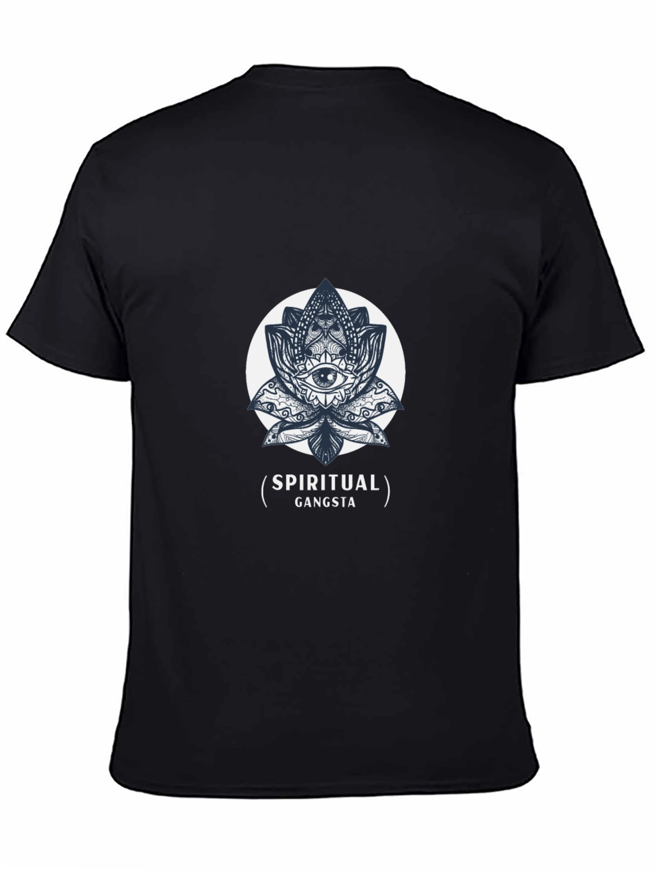 Spiritual Gangsta Graphic Tee - Black Cotton