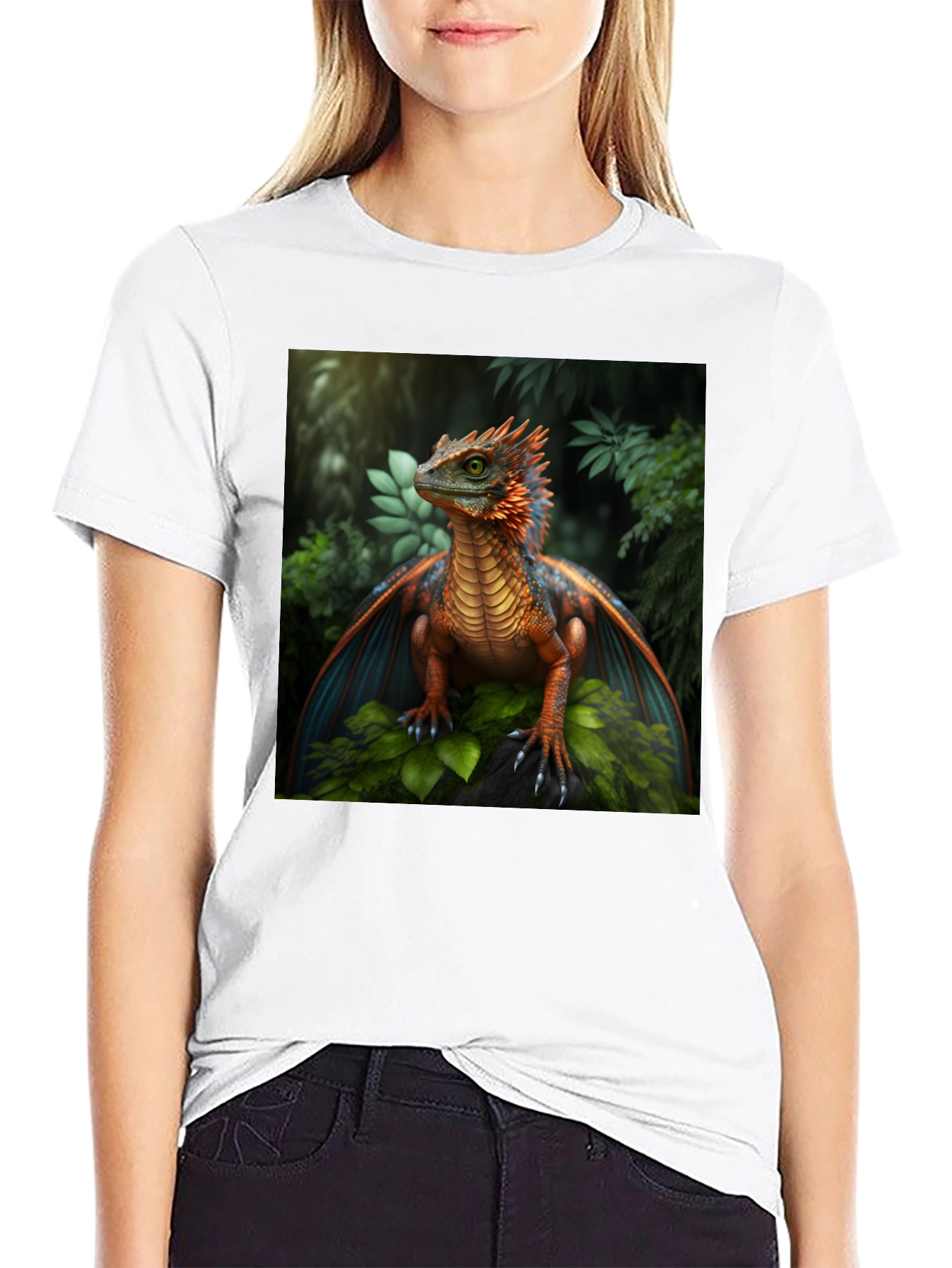 Dragon Graphic Tee - Fantasy Creature Print
