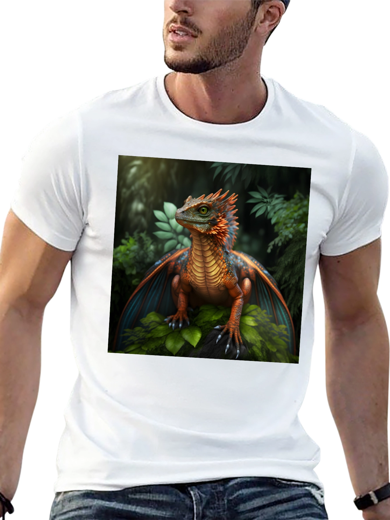 Dragon Graphic Tee - Fantasy Creature Print