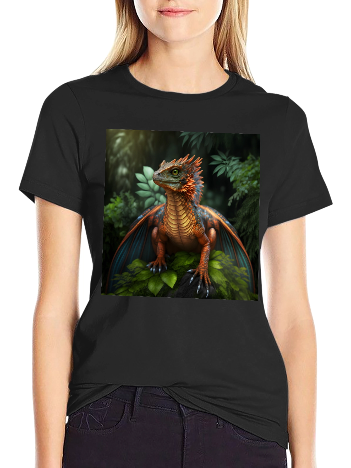 Dragon Graphic Tee - Fantasy Creature Print