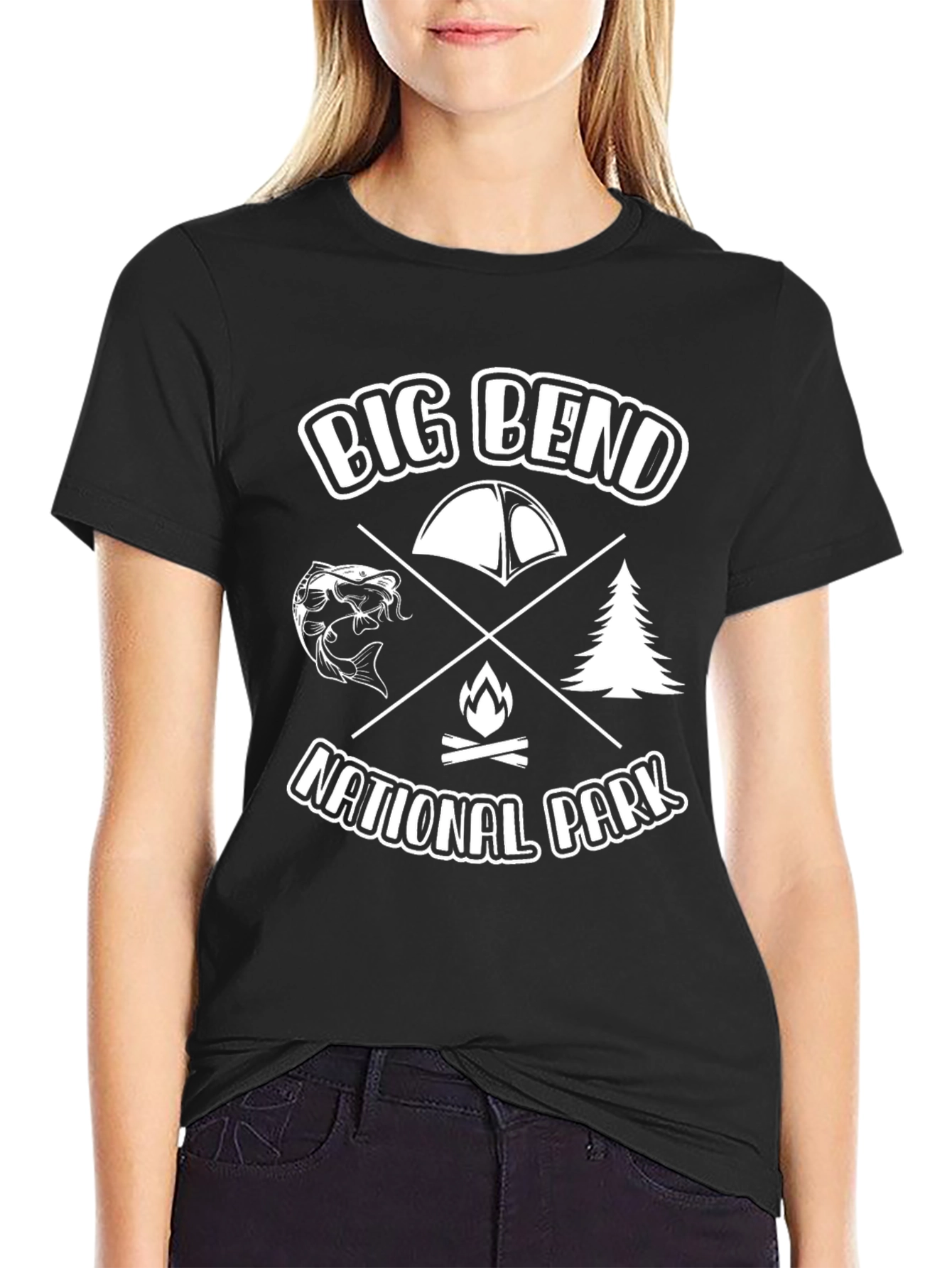 Big Bend National Park Black Graphic Tee