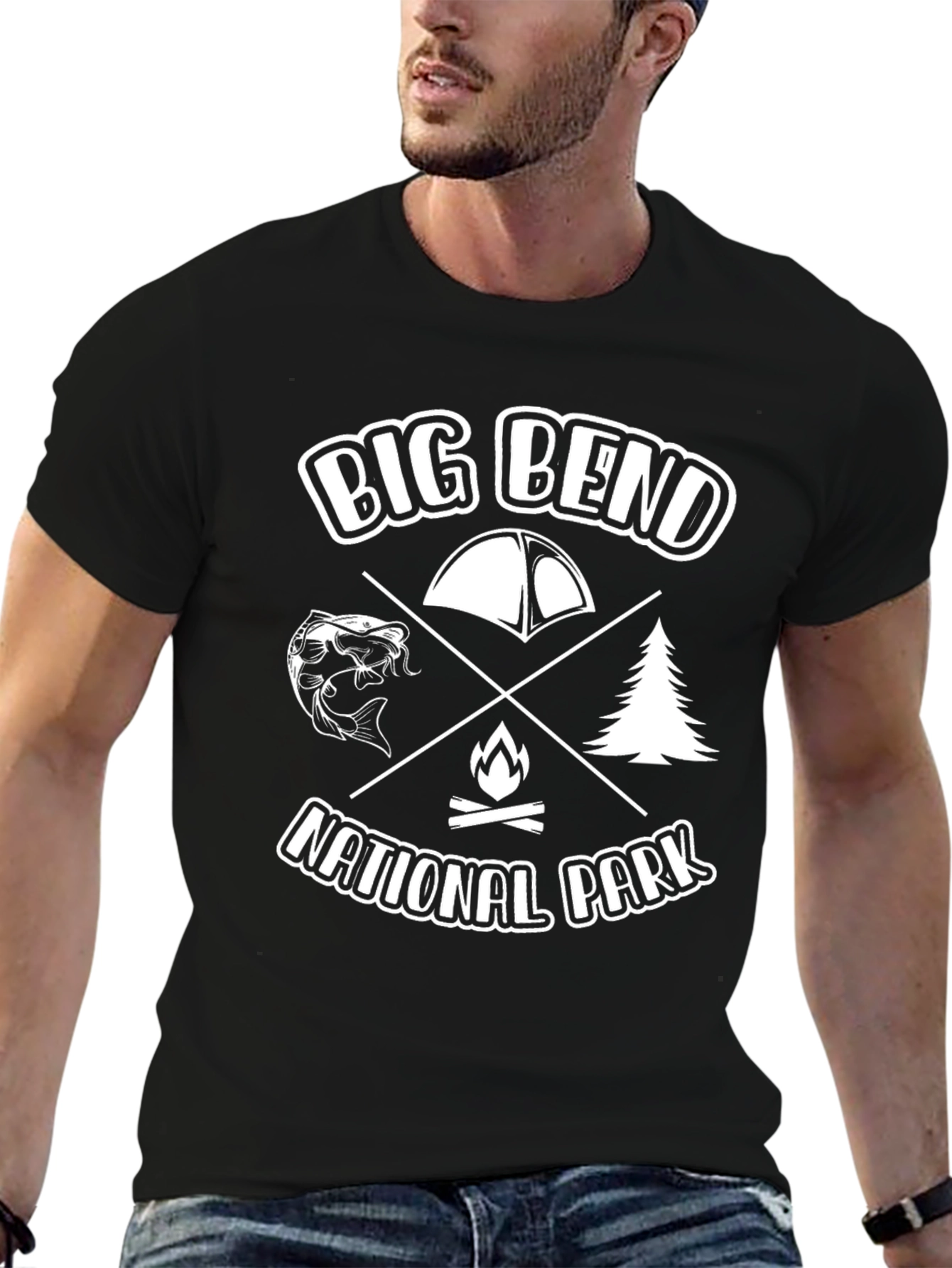 Big Bend National Park Black Graphic Tee