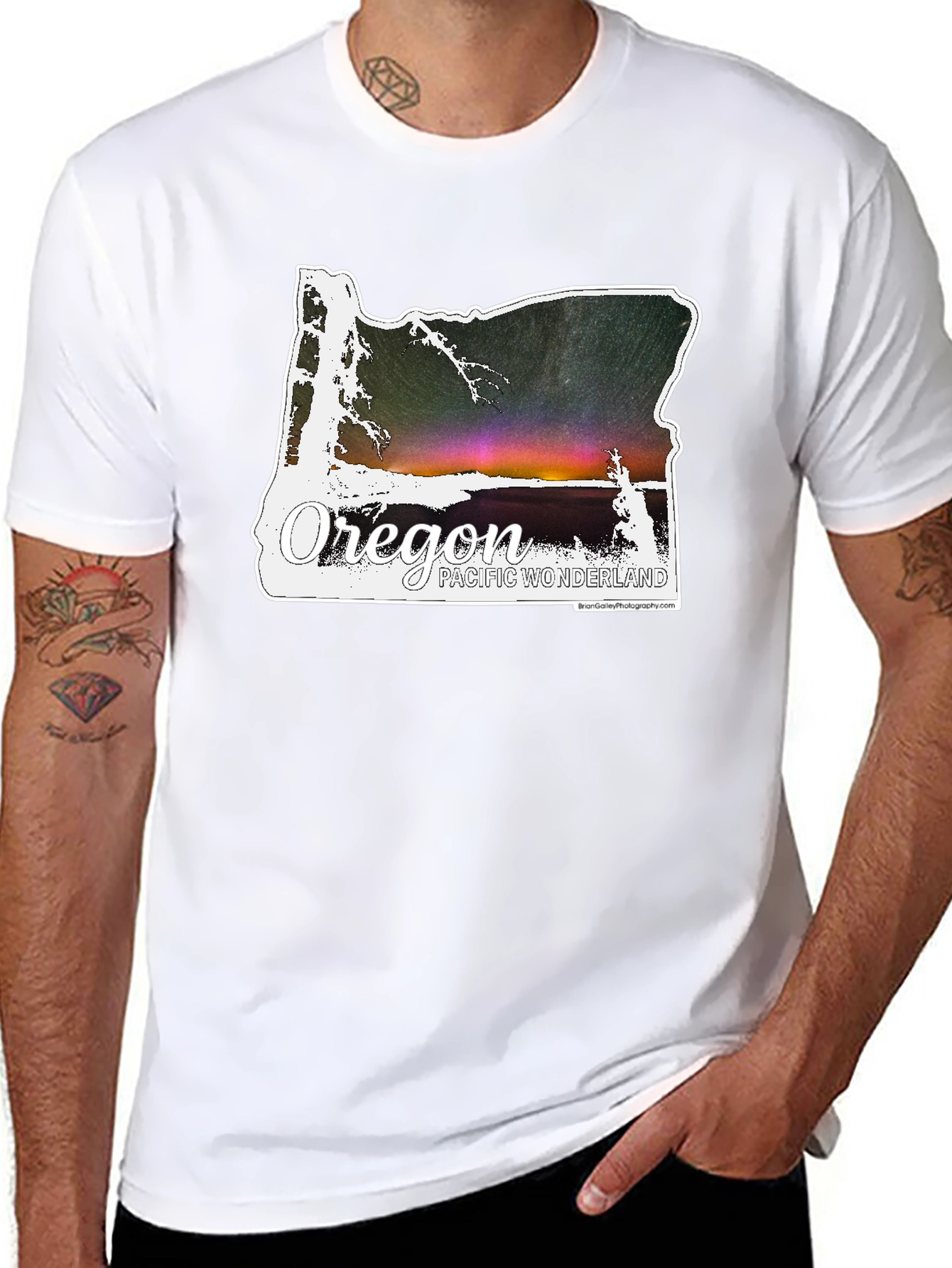 Oregon Pacific Wonderland Graphic Tee - Black