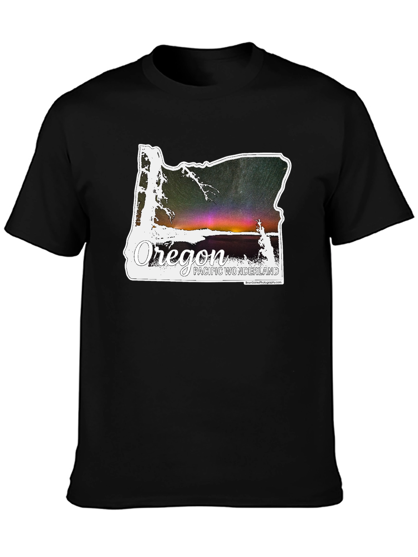 Oregon Pacific Wonderland Graphic Tee - Black