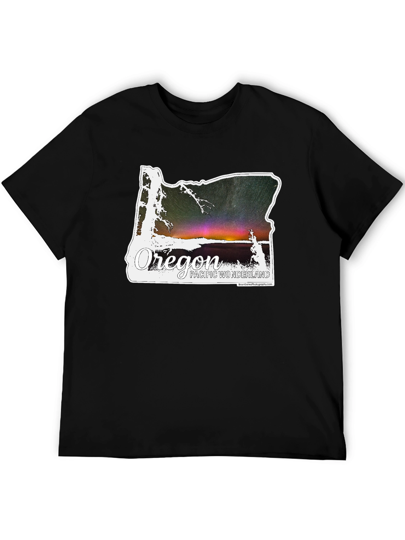 Oregon Pacific Wonderland Graphic Tee - Black