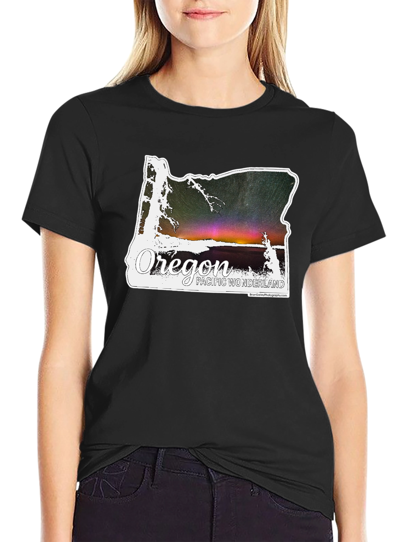 Oregon Pacific Wonderland Graphic Tee - Black