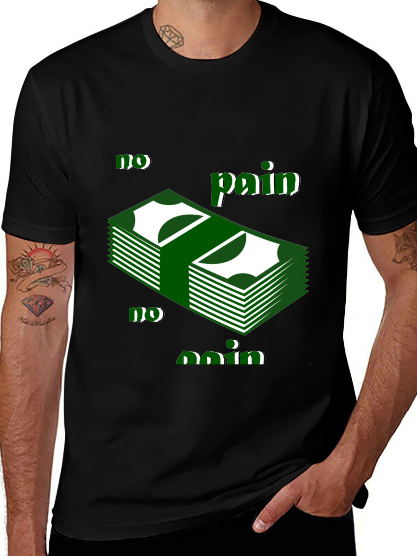 No Pain No Gain T-Shirt - Black