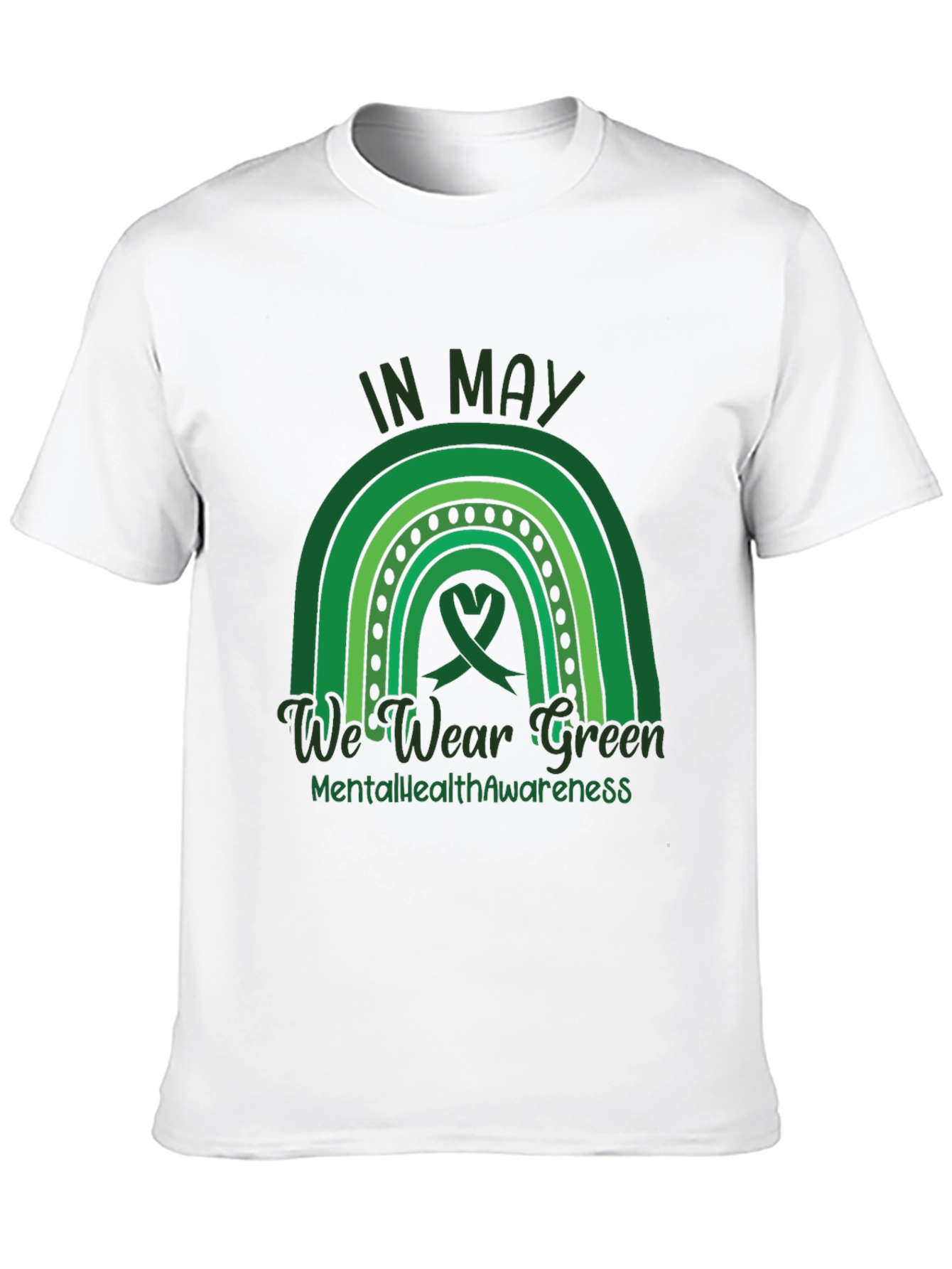 In May We Wear Green Mental Health Awareness T-Shirt