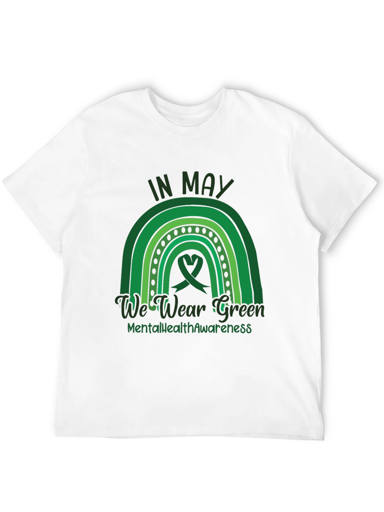 In May We Wear Green Mental Health Awareness T-Shirt