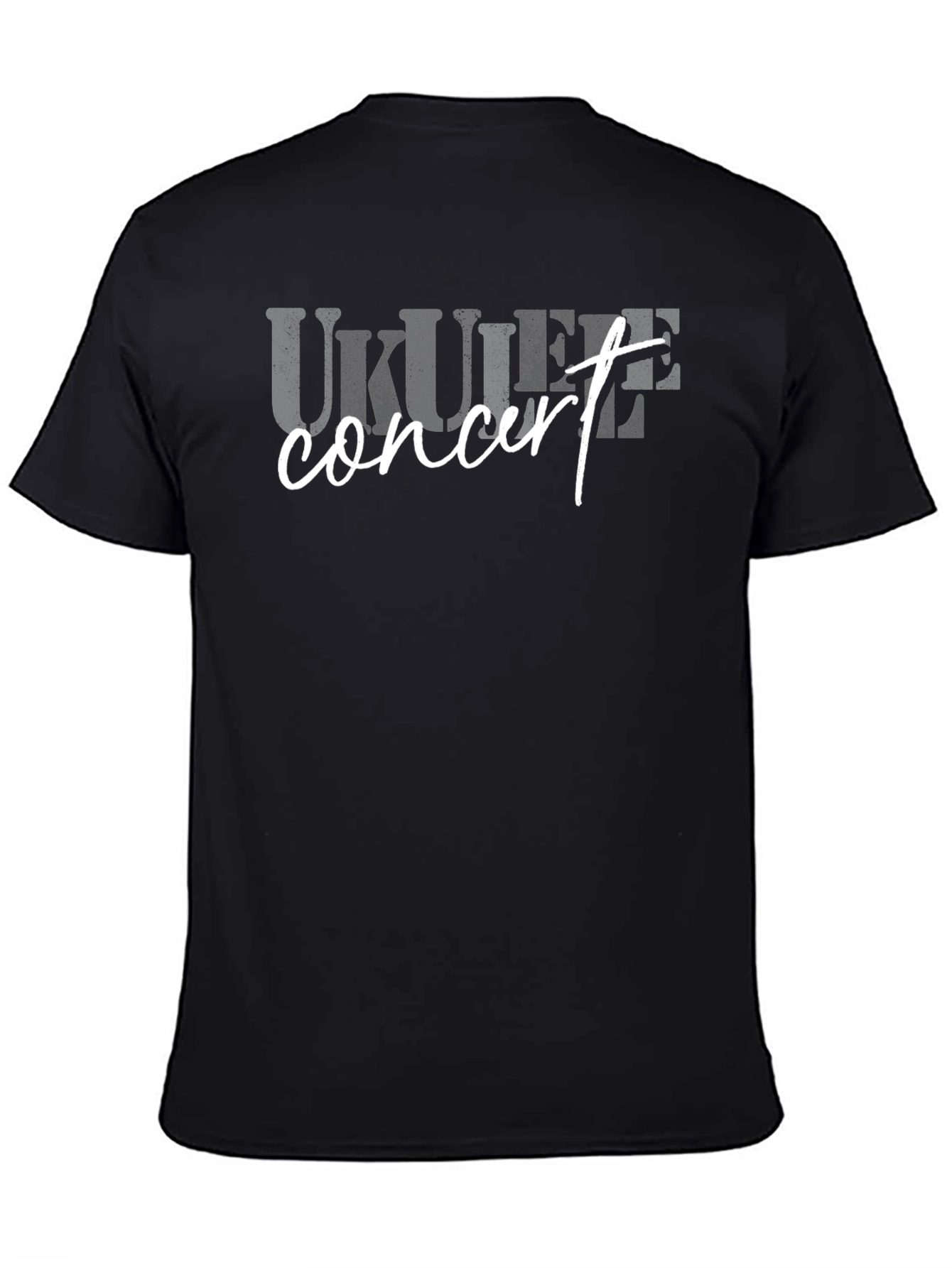 Ukulele Concert Black T-Shirt
