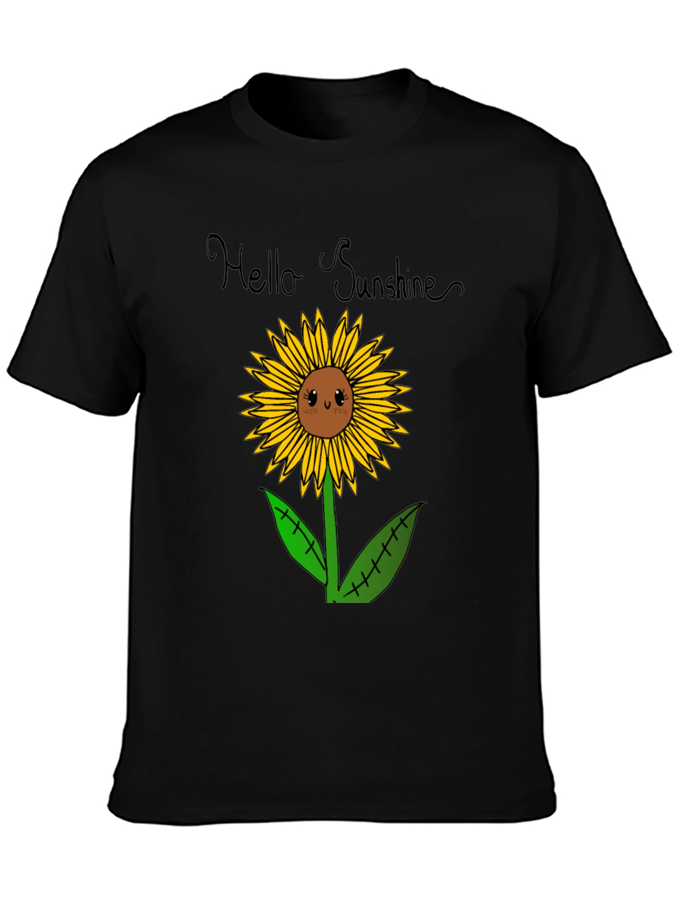Hello Sunshine Sunflower Graphic Tee