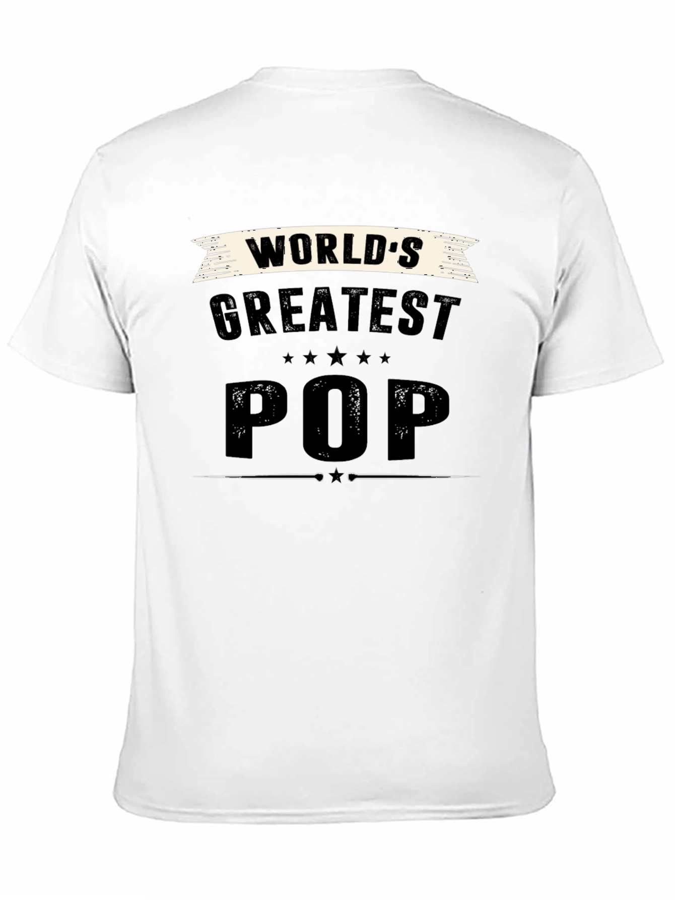 Worlds Greatest Pop Black T-Shirt