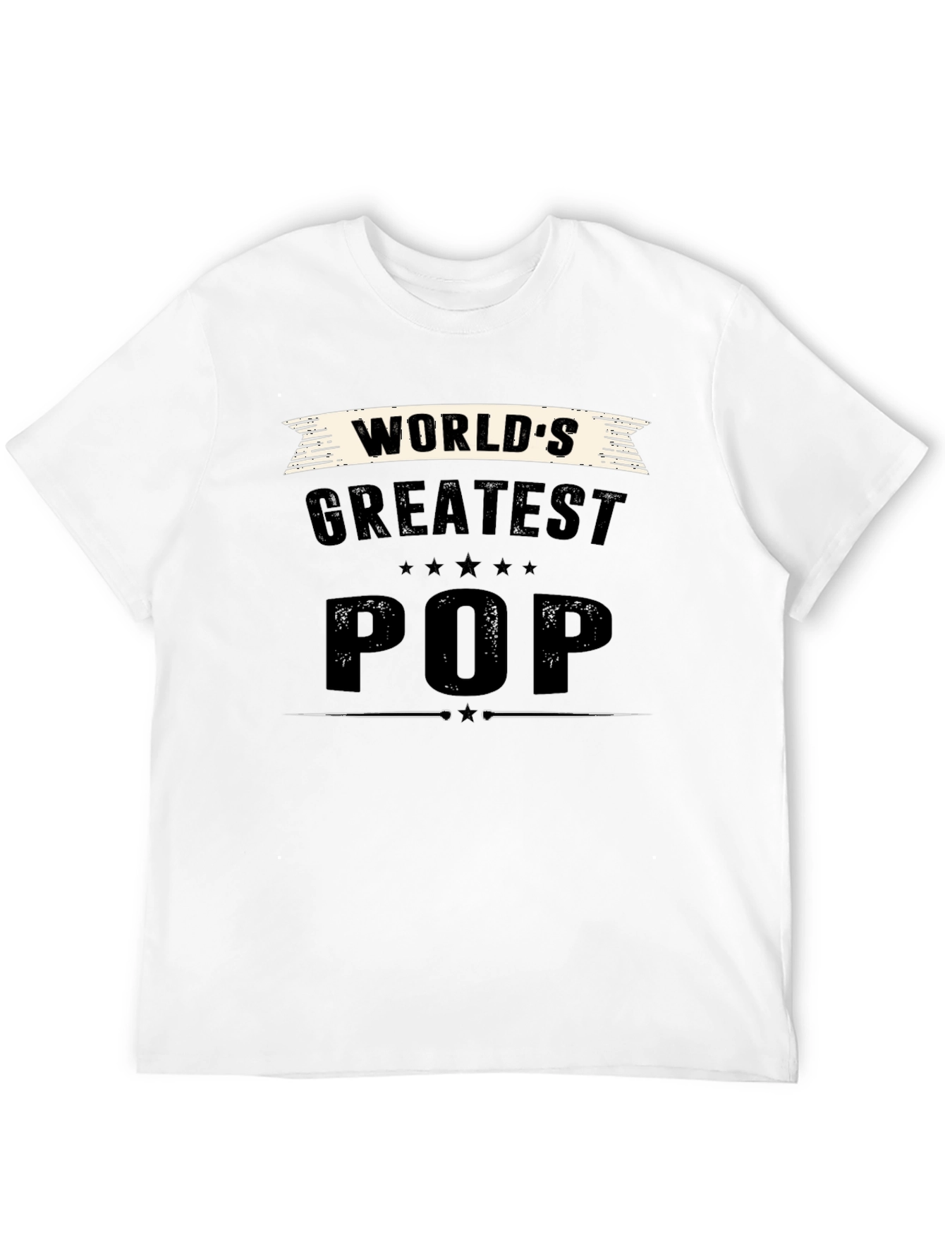 Worlds Greatest Pop Black T-Shirt