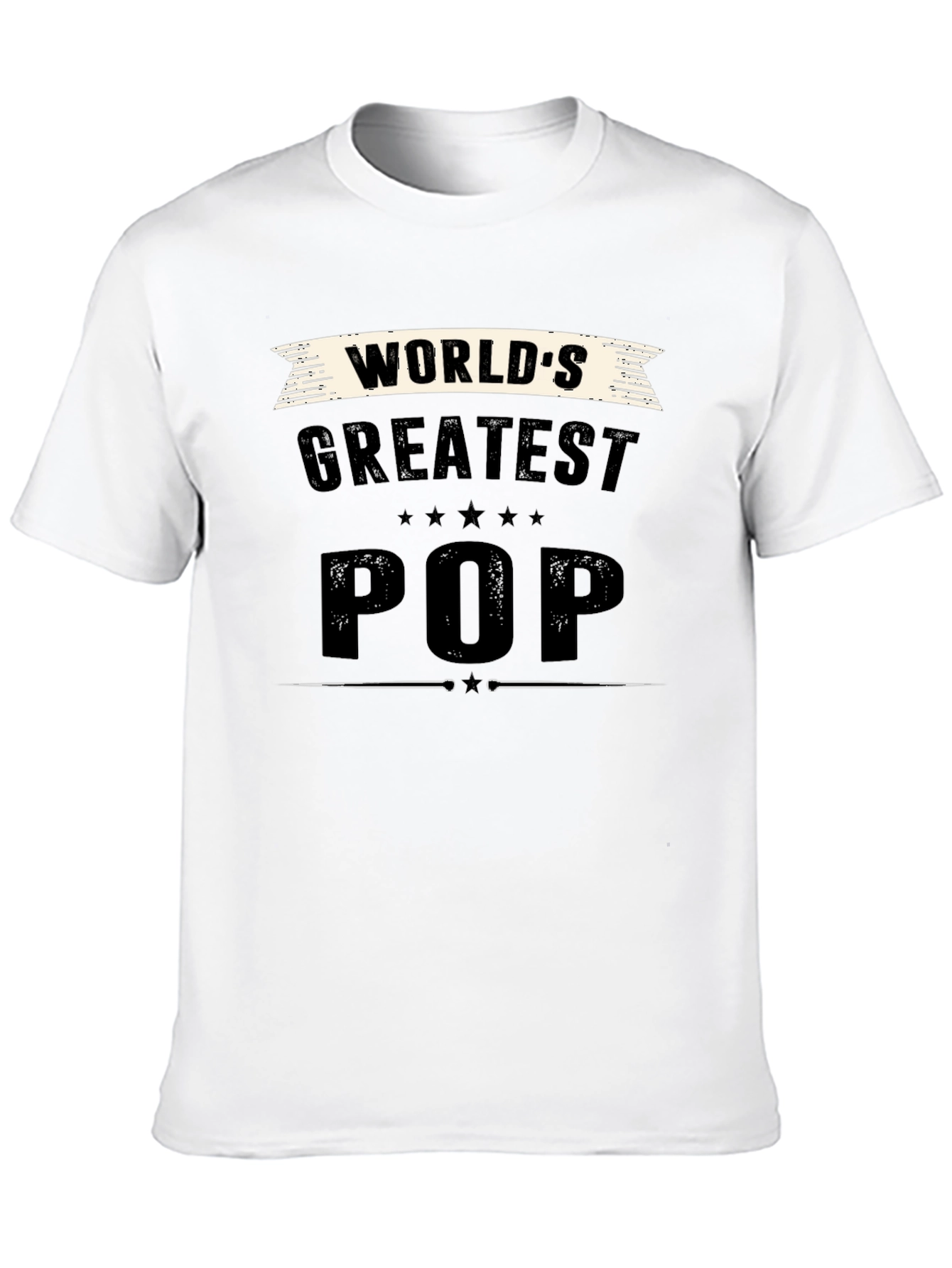Worlds Greatest Pop Black T-Shirt