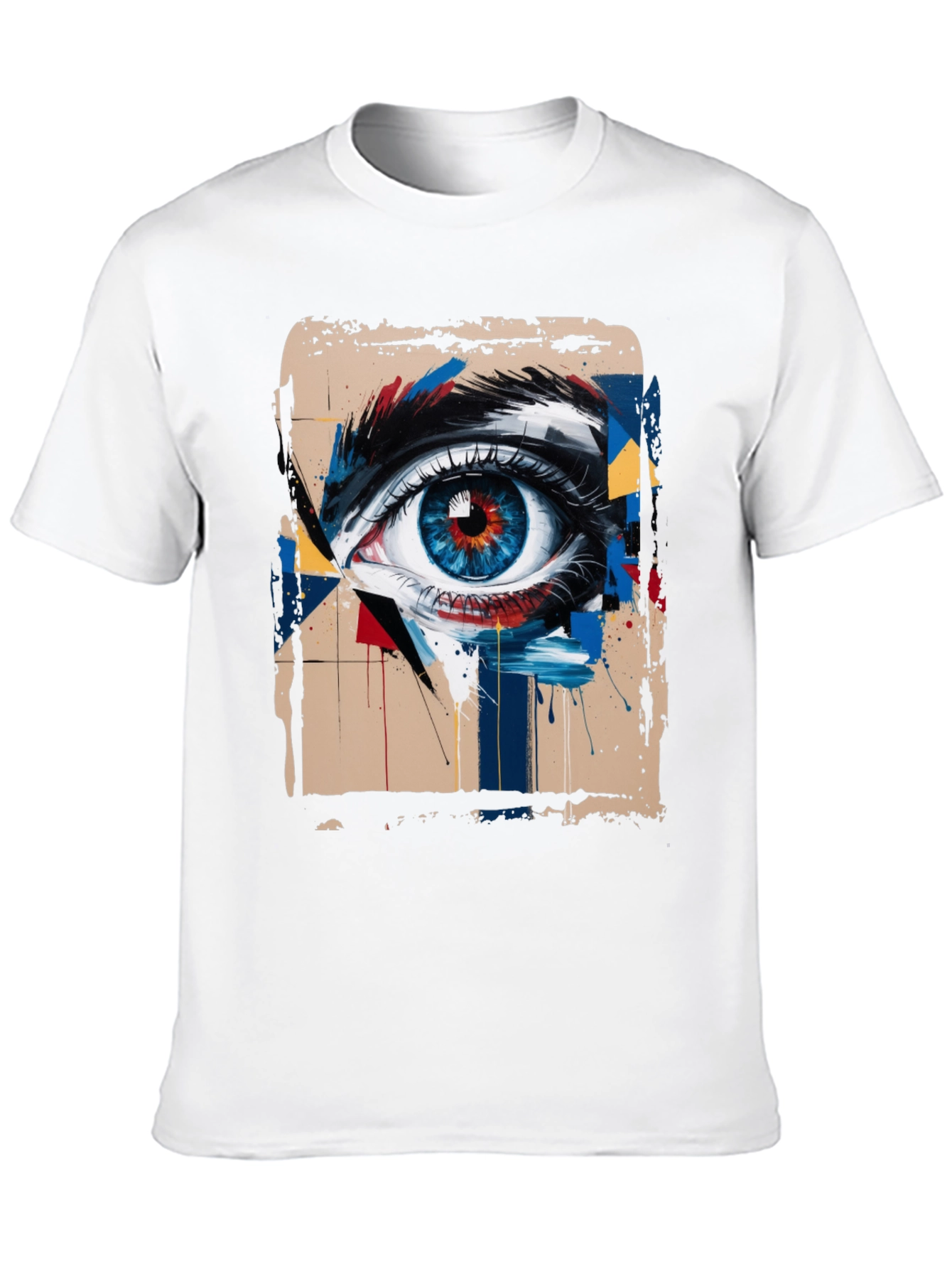 Abstract Eye Graphic Tee - Mens Black T-Shirt