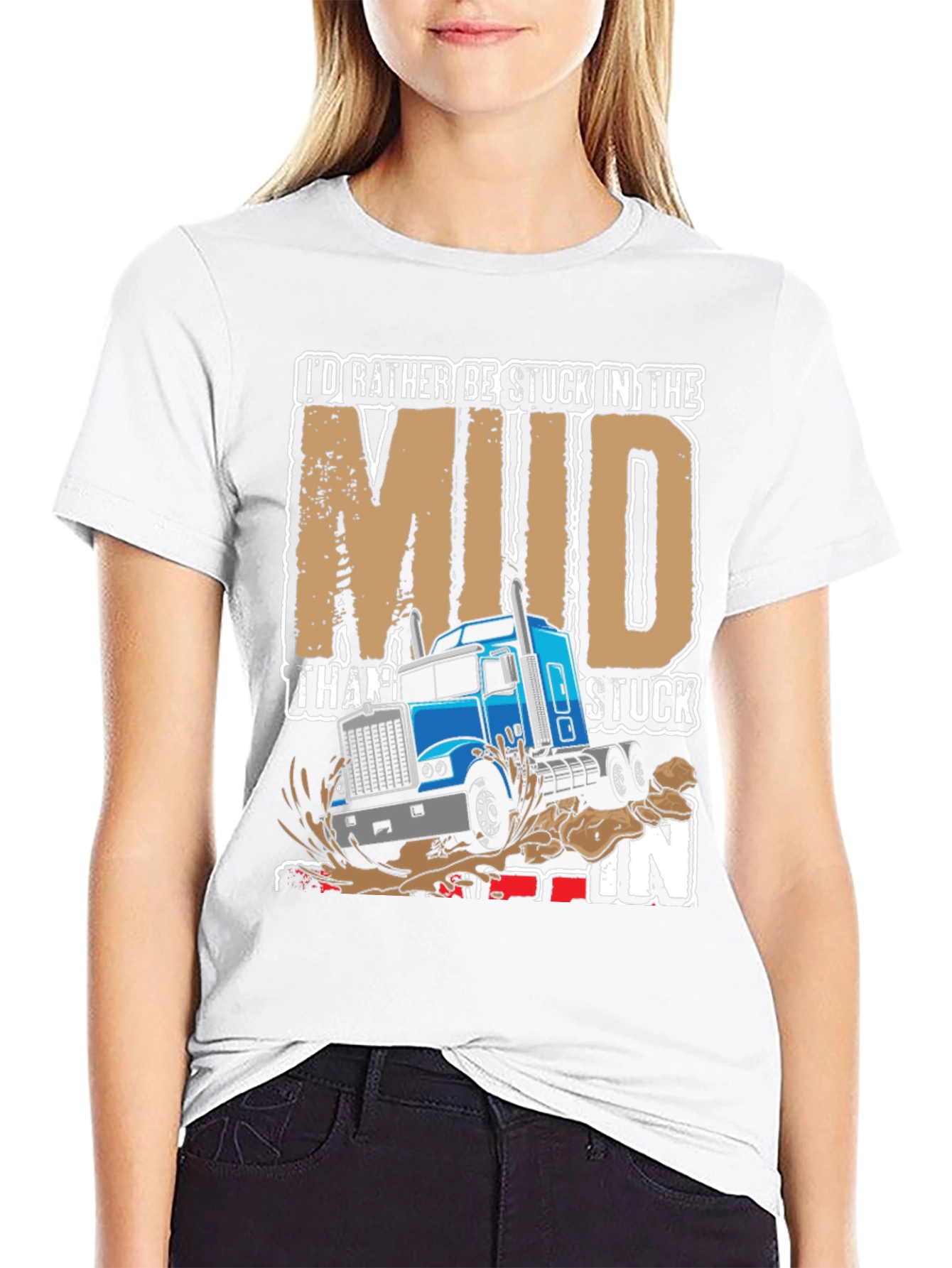Mud Trucker T-Shirt - Stuck in the Mud