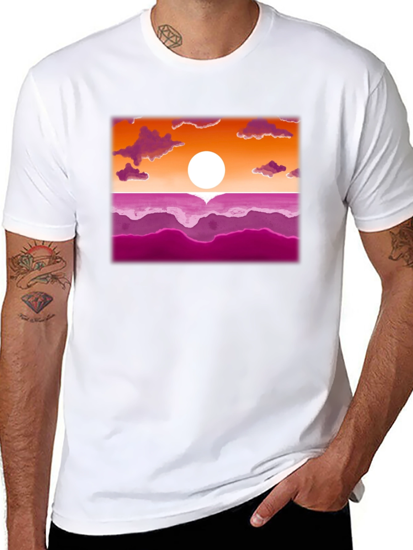 Lesbian Pride Sunset T-Shirt