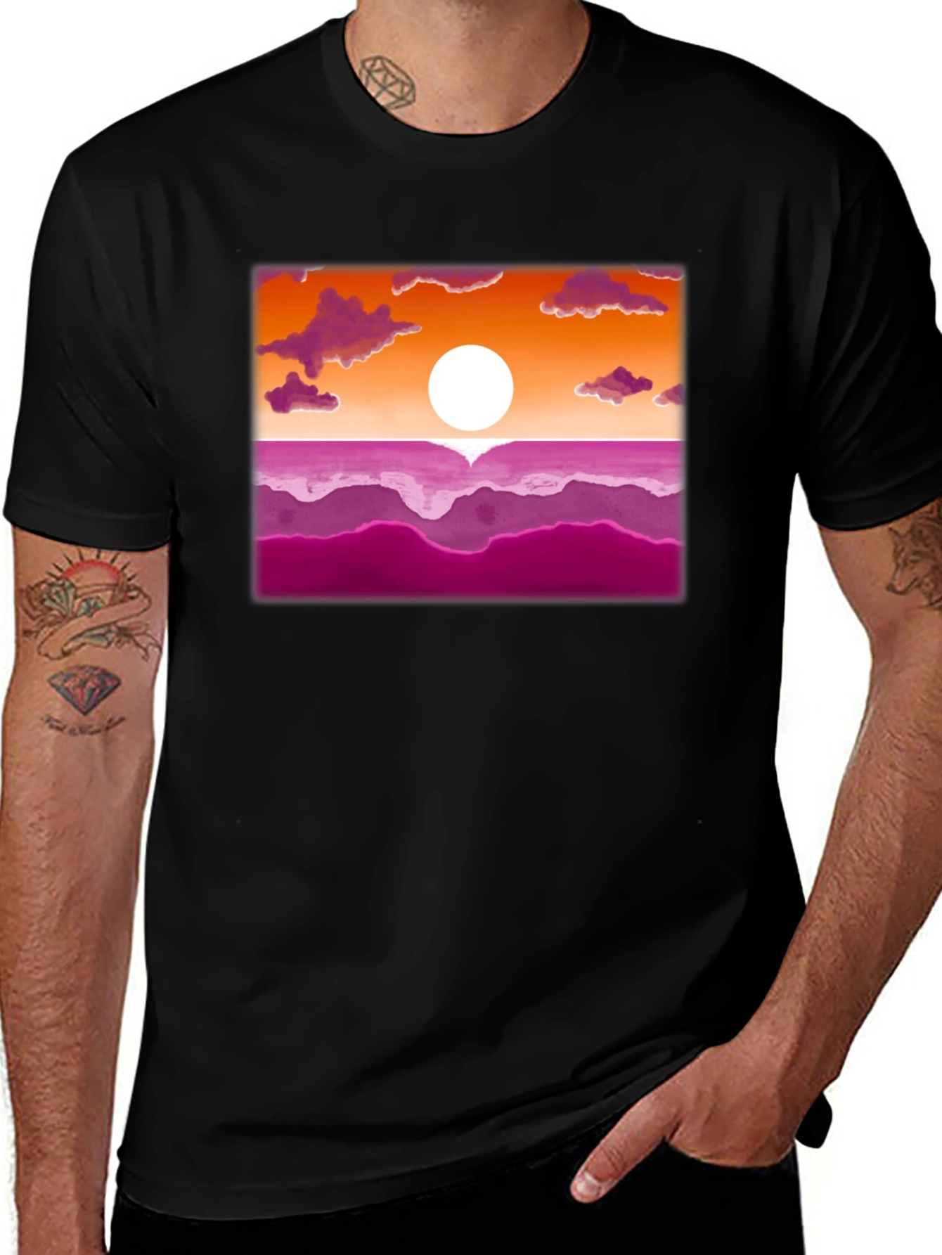 Lesbian Pride Sunset T-Shirt