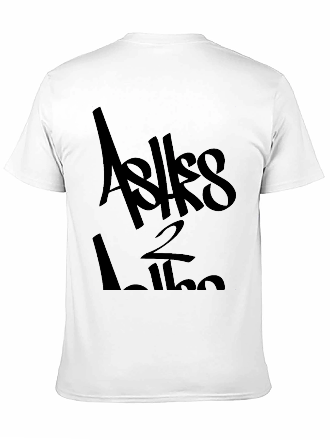 Asks 2 Like Black Graphic Tee