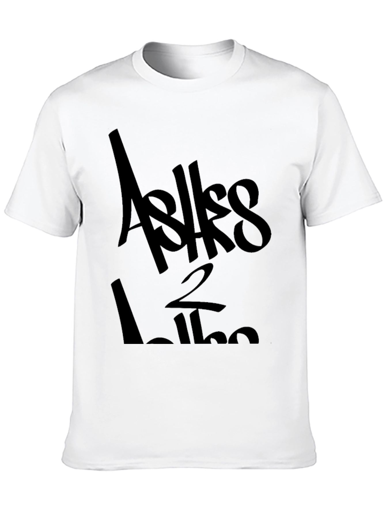 Asks 2 Like Black Graphic Tee