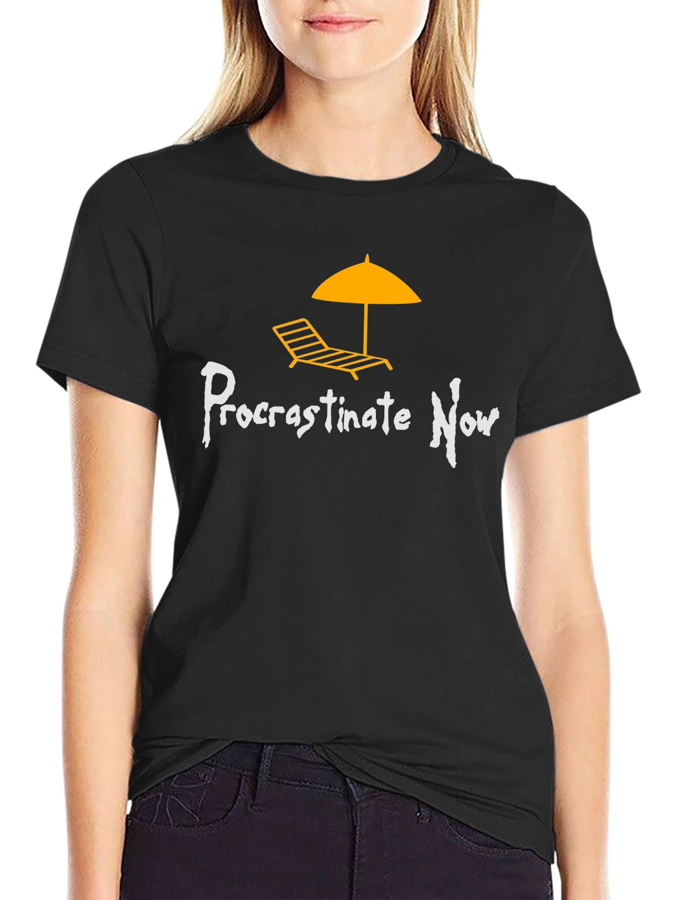 Procrastinate Now Graphic T-Shirt