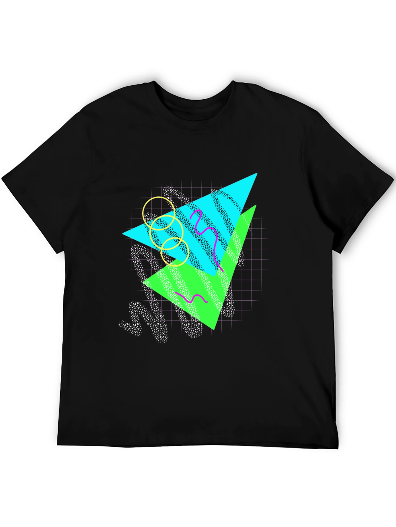 Retro 80s Graphic Tee - Black